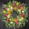 22-Inch Artificial Tulip Spring Wreath for Front Door – Lifelike Floral Wreath with Greenery for Farmhouse, Porch, Window, Wall, Indoor & Outdoor Décor, Housewarming Gift